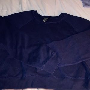Forever 21 navy blue cropped sweater